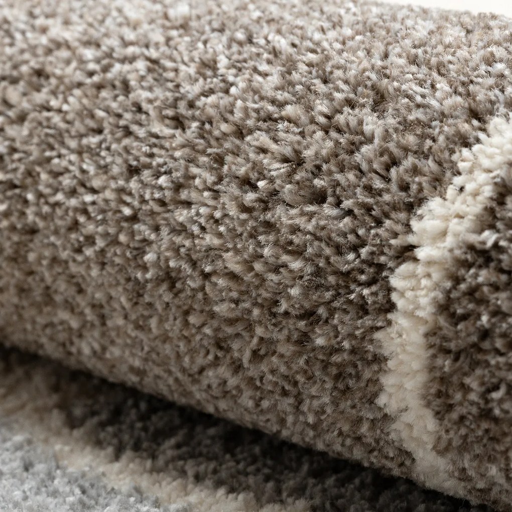 Dywany Łuszczów, Kusový koberec Fusion 0810 beige/brown, 120x170, viacfarebná, kancelária