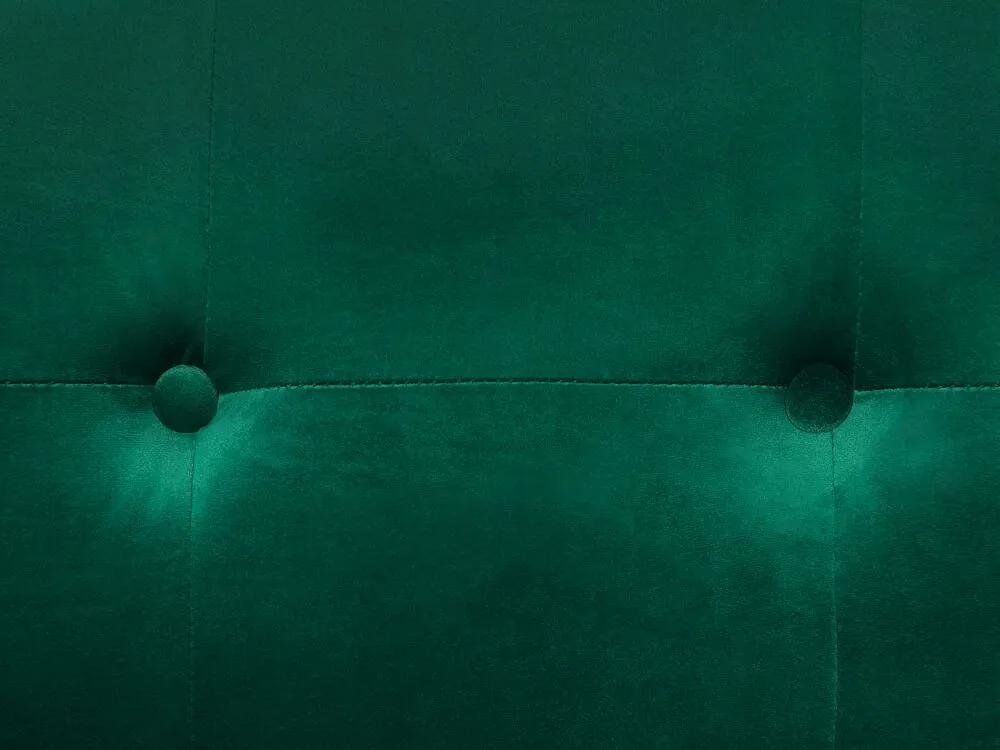 Trojmiestna pohovka smaragdová zamatová AVALDSENES Beliani