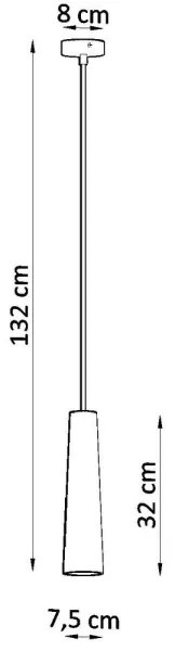Sollux SL.0845 - Luster na lanku ELECTRA 1xGU10/40W/230V