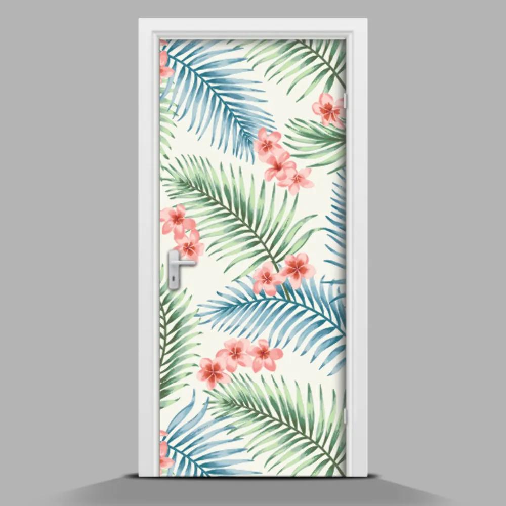 Nálepka na dvere Havajský vzor wallmur-pl-f-104976754