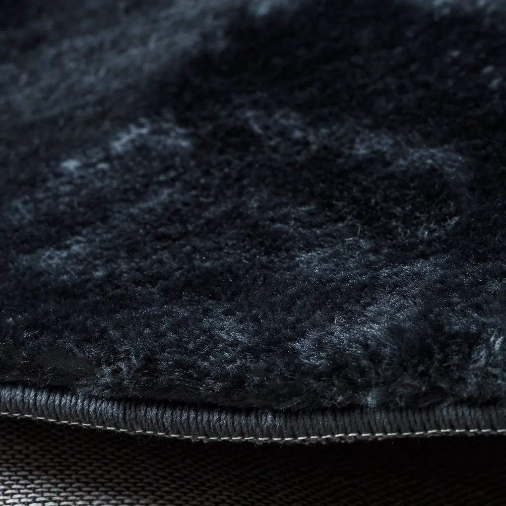 Kusový koberec Visco Rabbit Dark grey 5 kruh, 160x160 (priemer) kruh, šedá, detská izba, Dywany Łuszczów