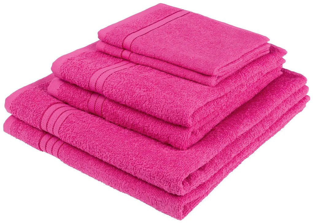 MIOMARE® Súprava froté uterákov, 6-dielna (ružová), ružová (100301840)