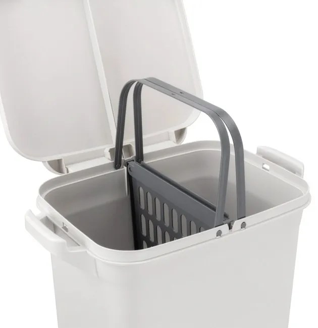 Odpadkový kôš NARDAN 42 l sivý