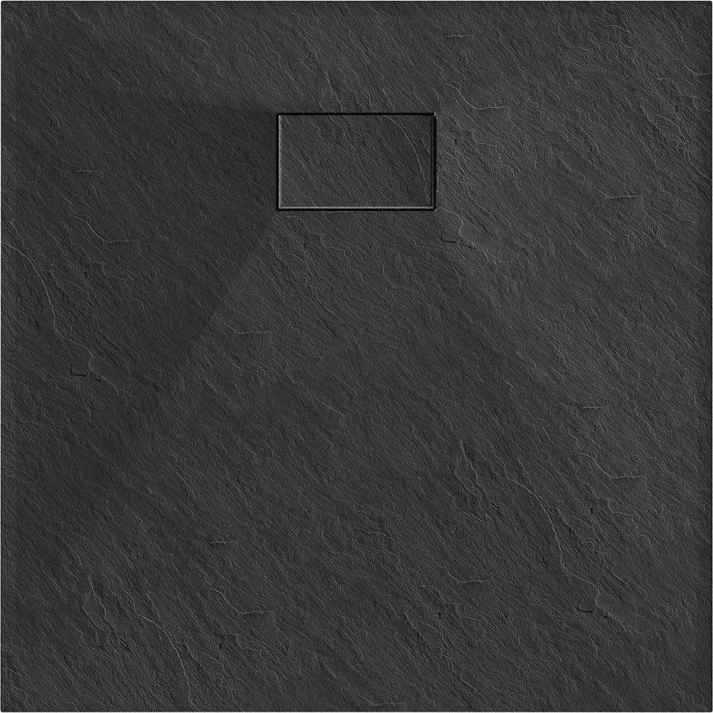Mexen Hugo, SMC štvorcová sprchová vanička 70 x 70 cm, čierna matná, 42707070