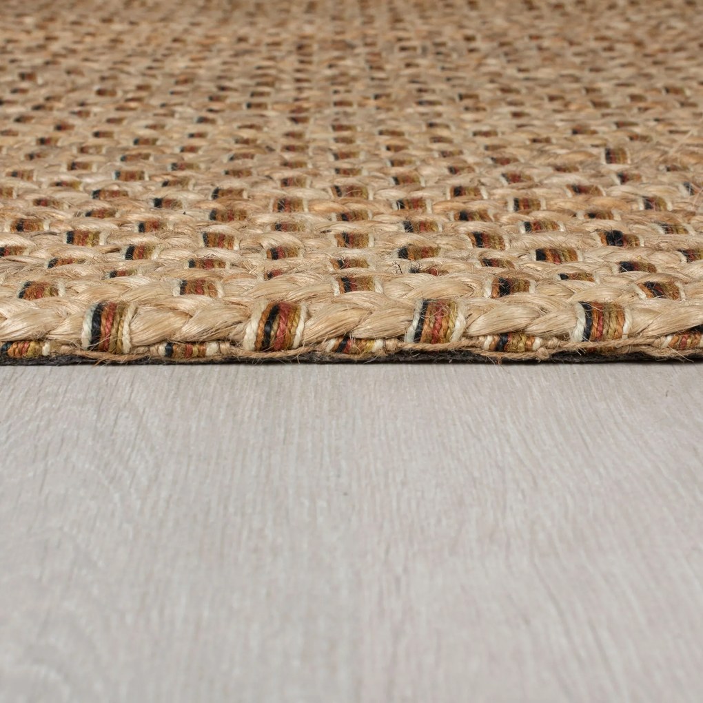 AKCIA: 60x150 cm Kusový koberec Chunky Jute Sol Natural, hnedá, chodba / predsieň, Flair Rugs