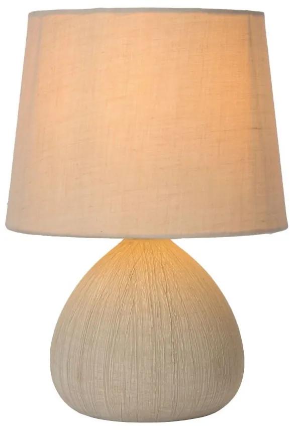 LUCIDE Moderná stolná lampa RAMZI, E14, 1 x 40W, krémová