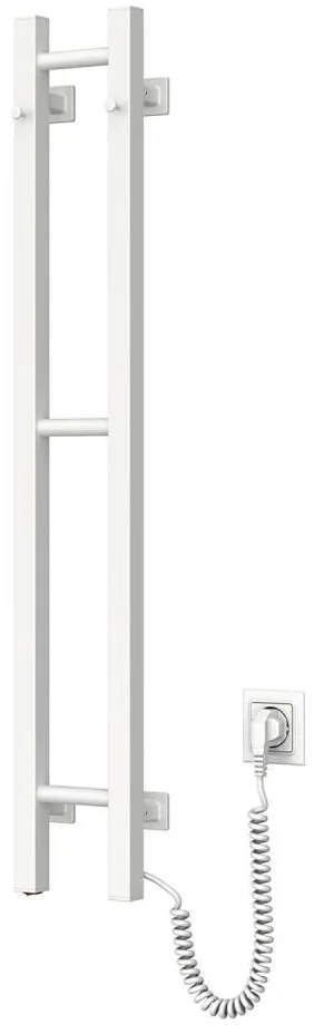 Elektrický sušiak na uteráky SILOUETTE 187W/230V 101,1 cm IP44 biely pravý hranatý