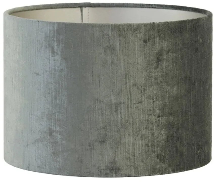 Šedé antracitové zamatové tienidlo na lampu Gemstone - Ø 50* 38cm/ E27