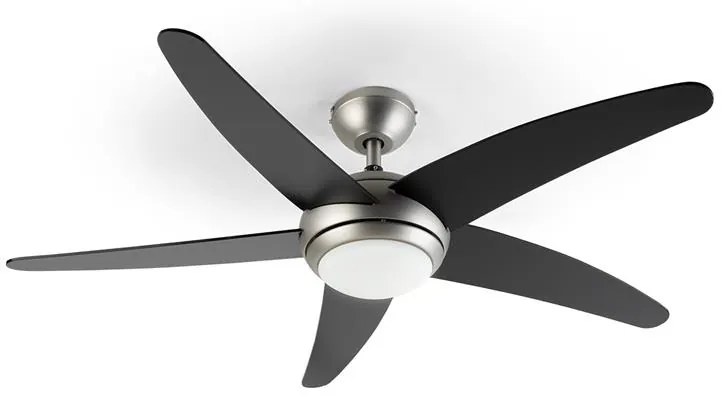 Bolero, 2 v 1 stropný ventilátor, 134 cm, svetlo, 55 W, diaľkový ovládač, čierny