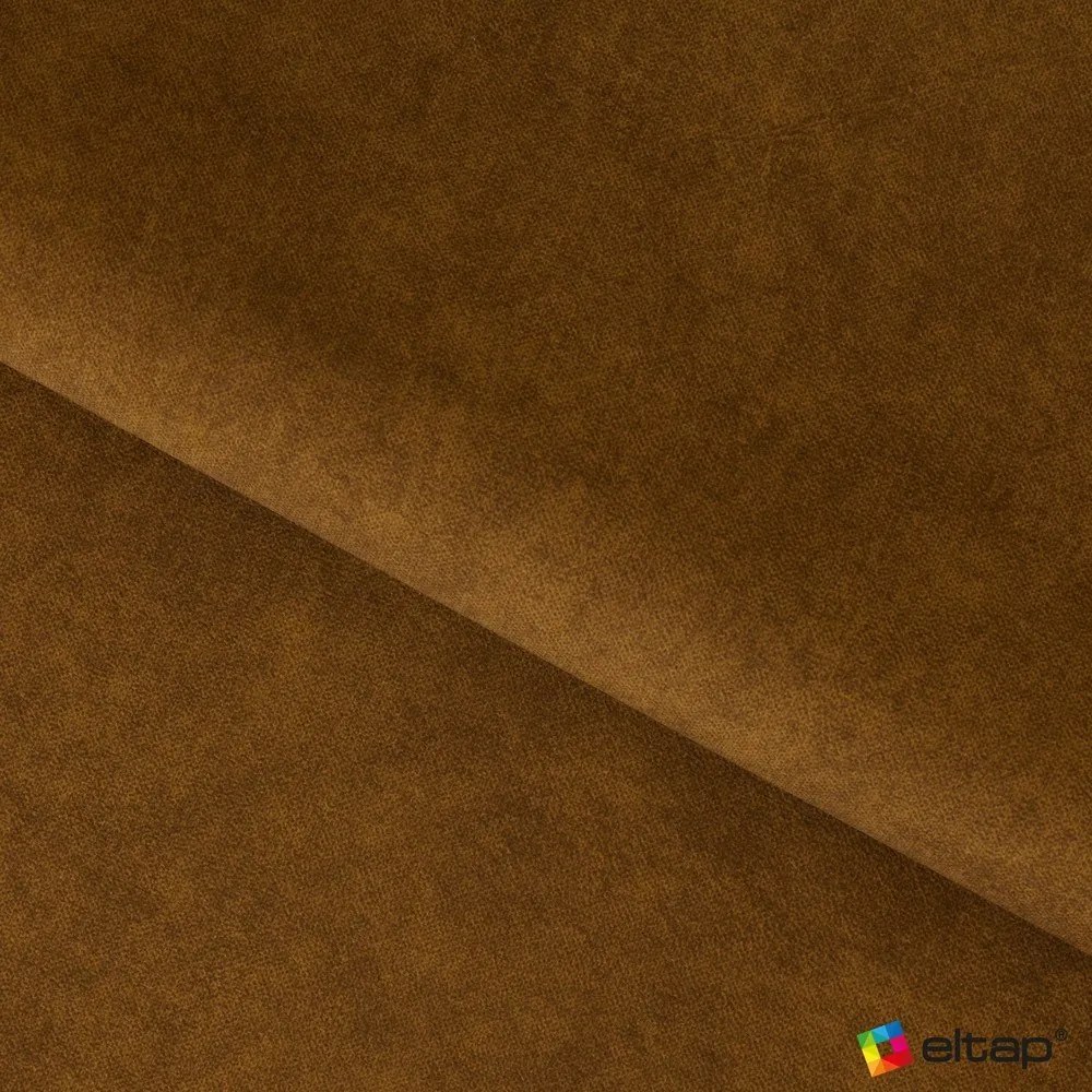 Okrovožltá čalúnená dvojlôžková posteľ s úložným priestorom s roštom 180x200 cm Plissa – ELTAP