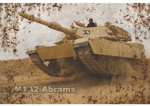 Ceduľa Tank Abrams M1A2