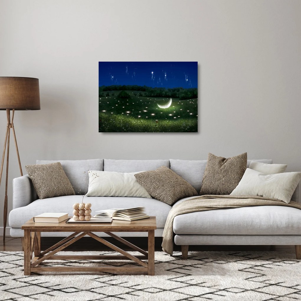 Sklenený obraz - Padajúce nebo (70x50 cm)