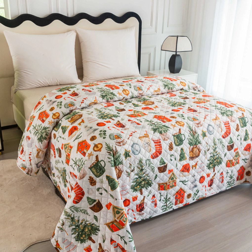 Prehoz na posteľ FESTIVE MAGIC, farebný Rozmer: 170 x 210 cm