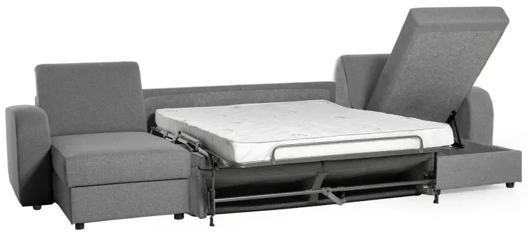 Rozkladacia sedacia súprava na každodenné spanie LIVORNO U, hnedá (penelope 04), 140