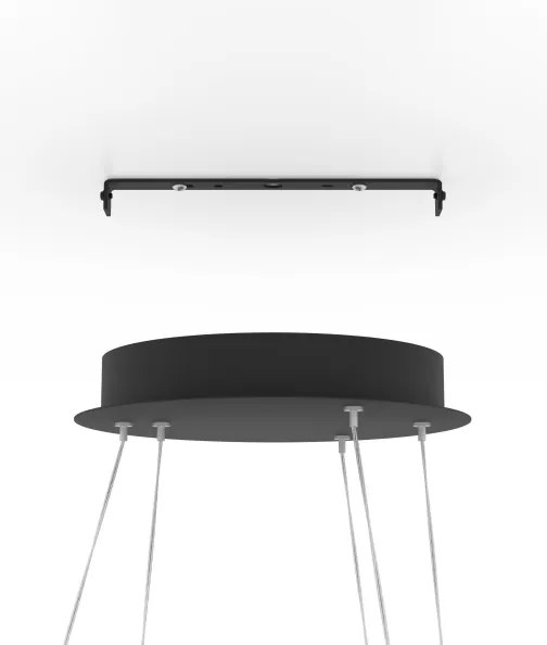 Eglo 900479 - LED Stmievateľný luster na lanku LOBINERO-Z LED/43,2W/230V čierna