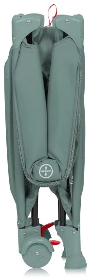 Lionelo - Cestovná postieľka LAURA Green Sage