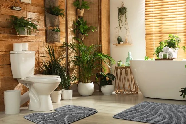 Sada kúpeľňových koberčekov SUPREME WAVES vlny, sivá