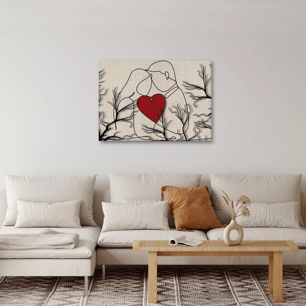 Obraz - Zamilovaný pár (70x50 cm)