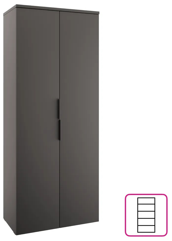 Skriňa, antracit, ADAPO ADP01