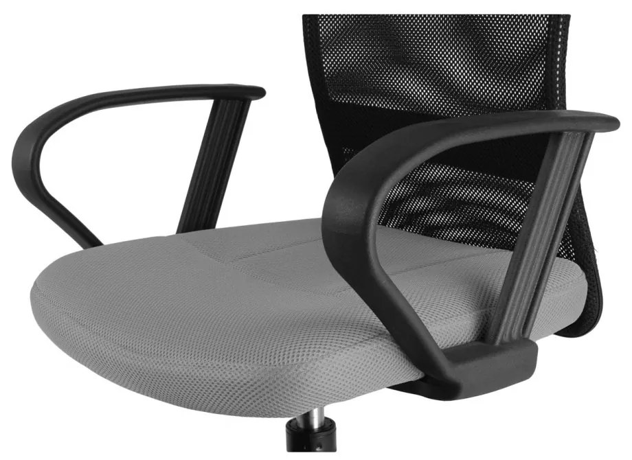 Detská stolička Neoseat MONKEY s podnožou — látka, čierna / šedá