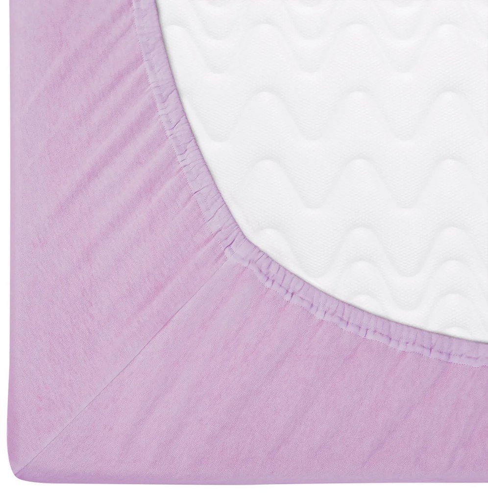 DETSKÉ JERSEY PRESTIERADLO 016 60X120 CM SVETLOFIALOVÉ