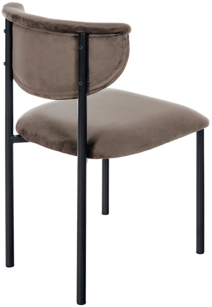 Stolička pre návštevy Gambell zamat - hnedá