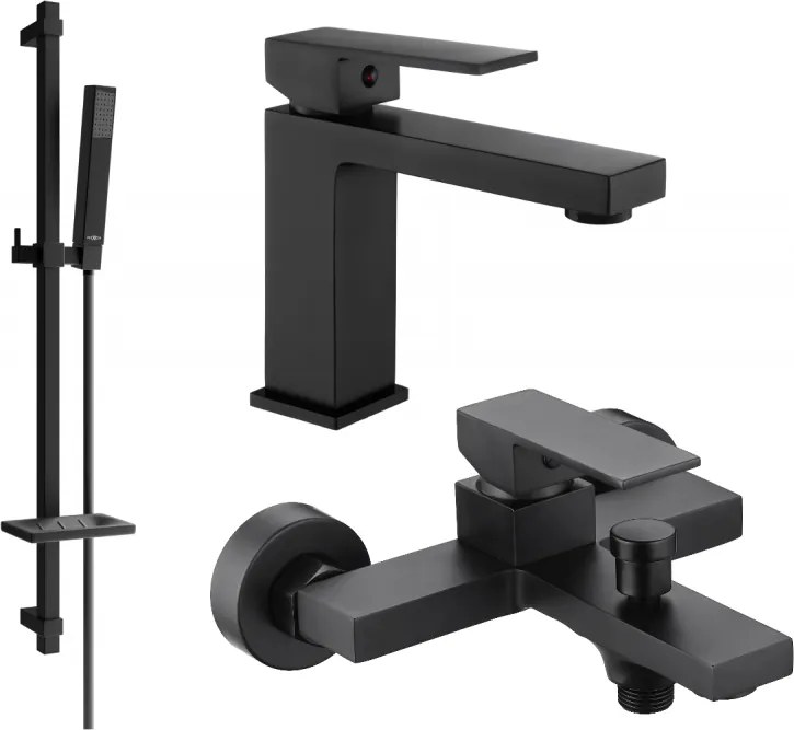 Mexen Uno DQ77 vaňová súprava, čierna - 71403DQ77-70