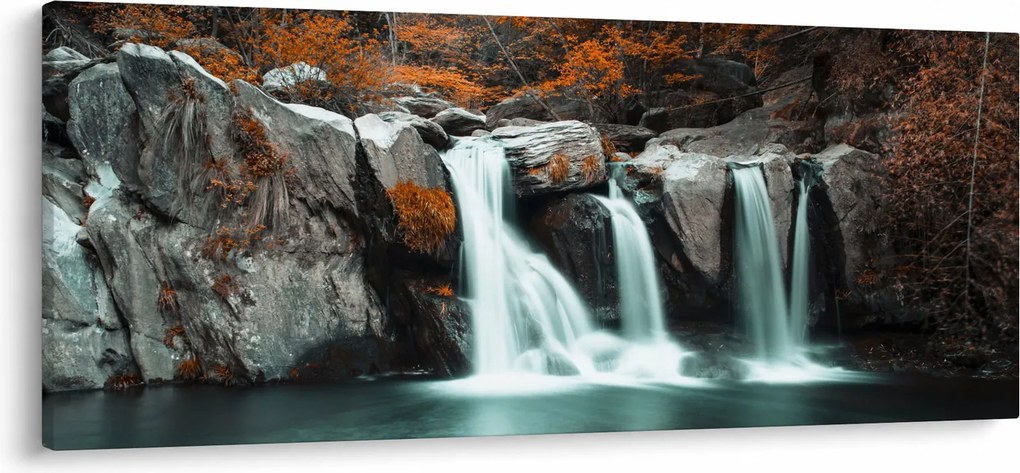 Obraz - Vodopády (120x50 cm)