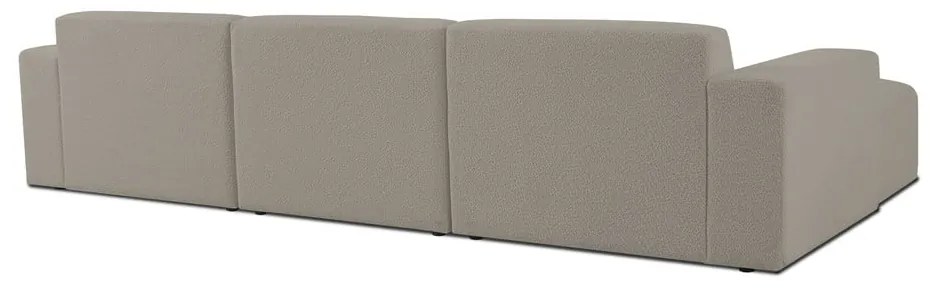 Svetlohnedá rohová pohovka z textílie buklé (ľavý roh) Roxy – Scandic