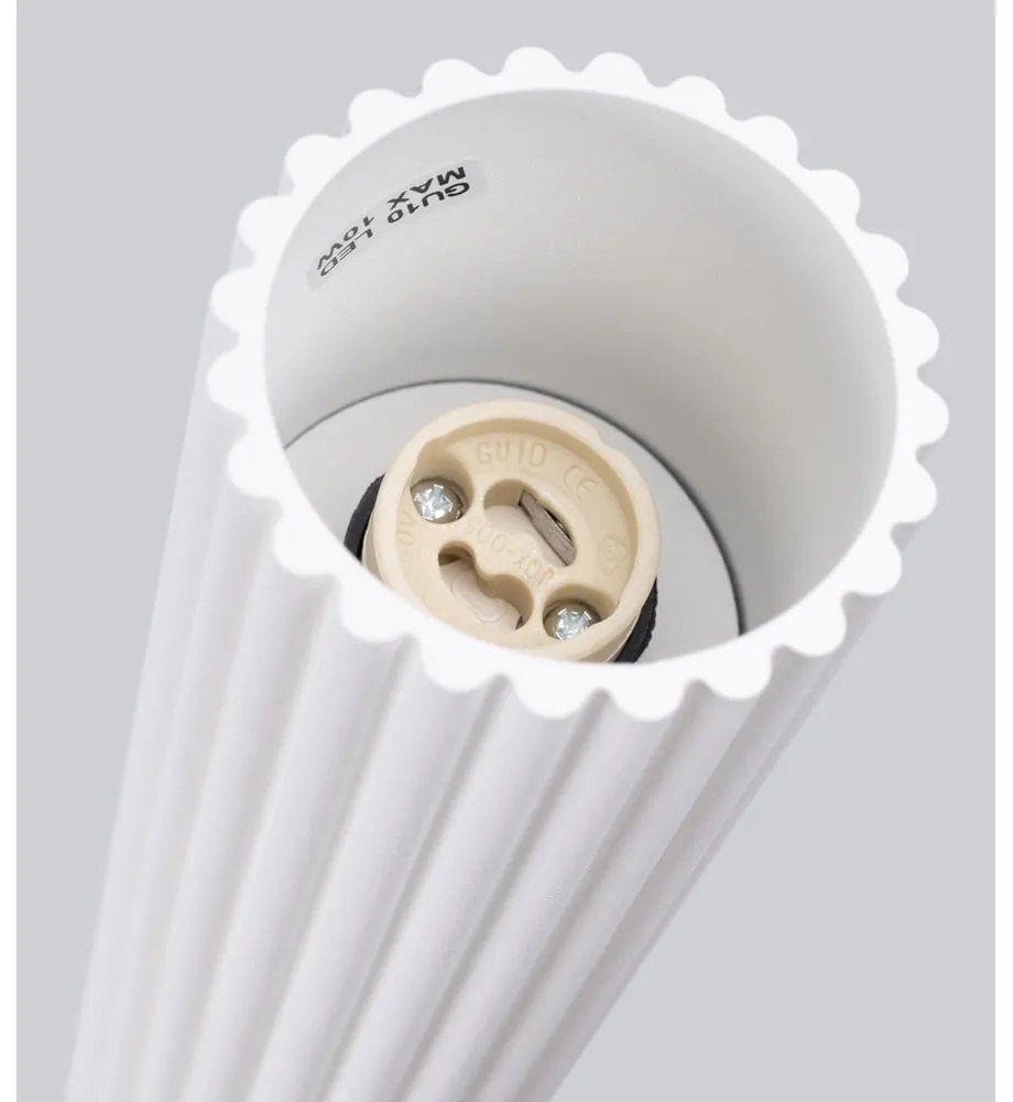 Biele bodové svietidlo Gleam – Sollux