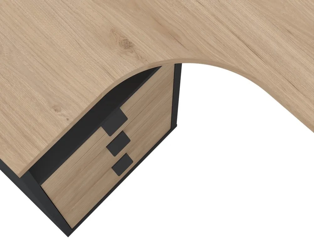 Pracovný stôl s doskou v dubovom dekore 100x150 cm Sign – Tvilum