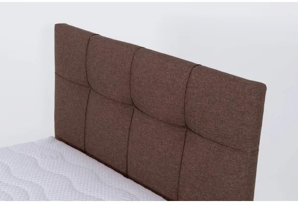 Čalúnená posteľ s matracom a úložným priestorom MARIA ONE 90x200 cm hnedá