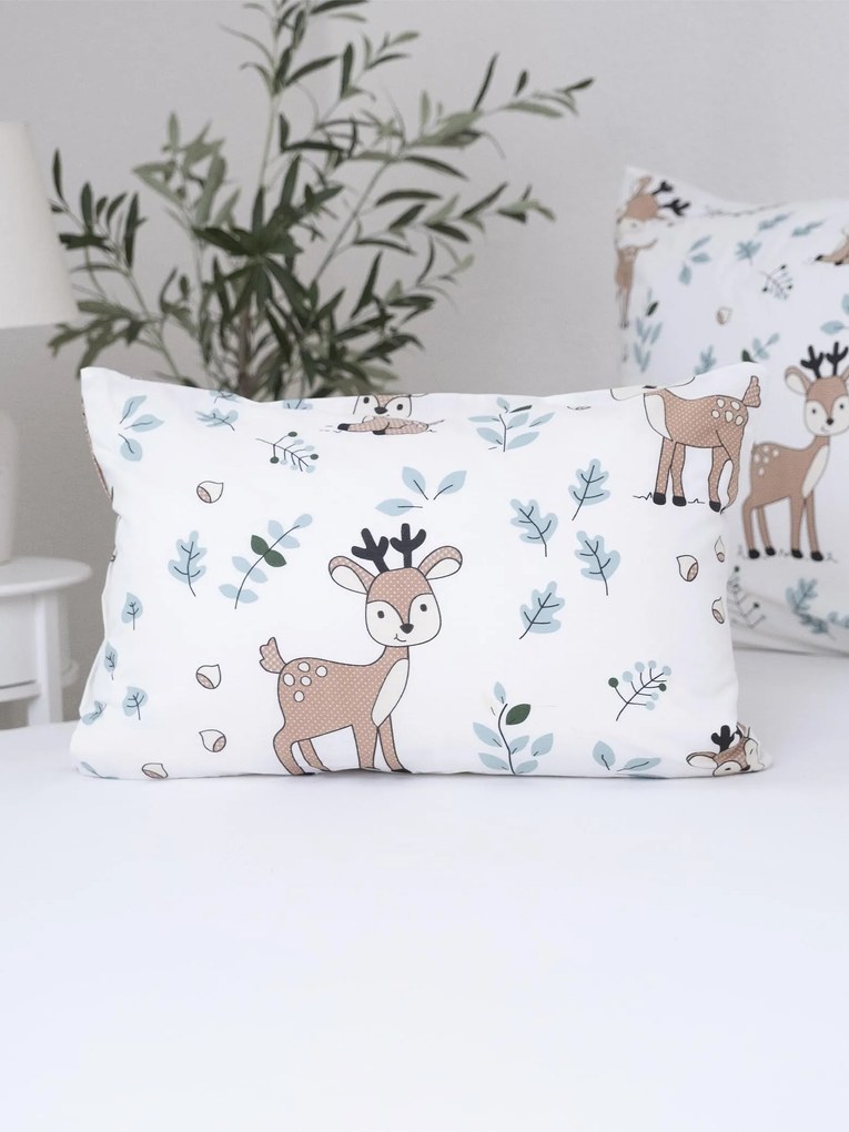 Bavlnená obliečka na vankúš Renforcé 50 x 70 cm - Bambi