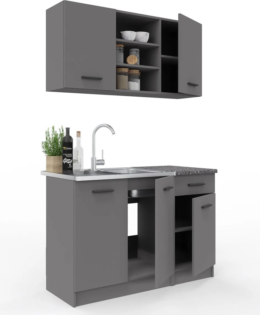 Malá kuchyňa JANKA 120, antracit