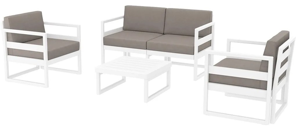 MYKONOS záhradný set white