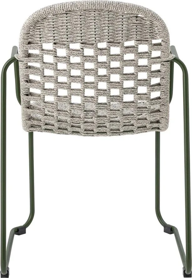 Sivá kovová záhradná stolička Calana – Bloomingville