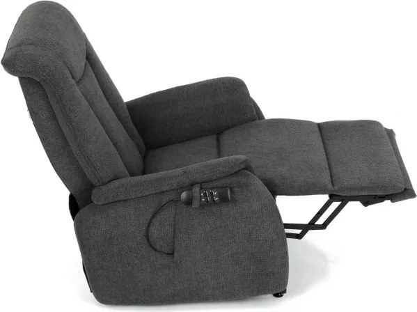 Polohovacie kreslo sivé, elektrické TV-L8963 GREY2