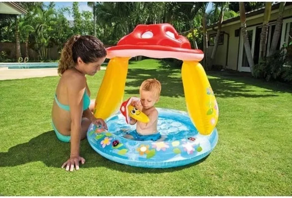 INTEX Nafukovací bazénik Muchotrávka 102 x 89 cm 57114