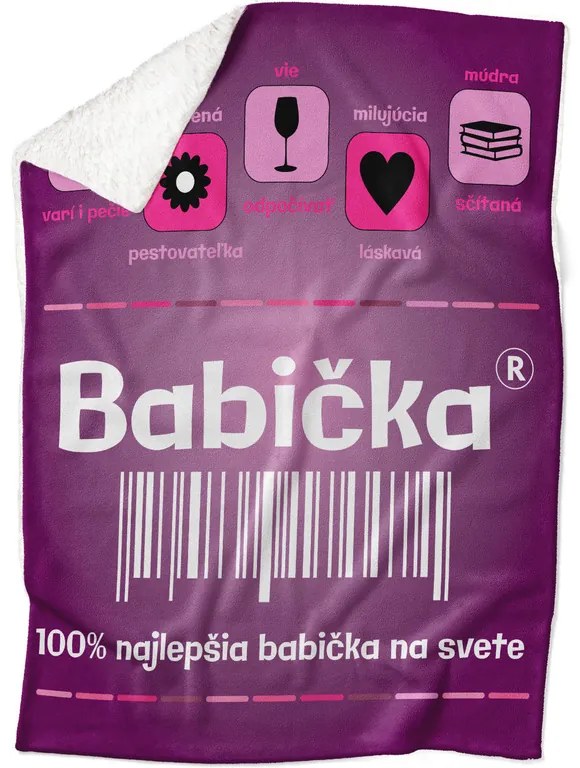 Deka Babička 100% (Podšitie baránkom: ÁNO)