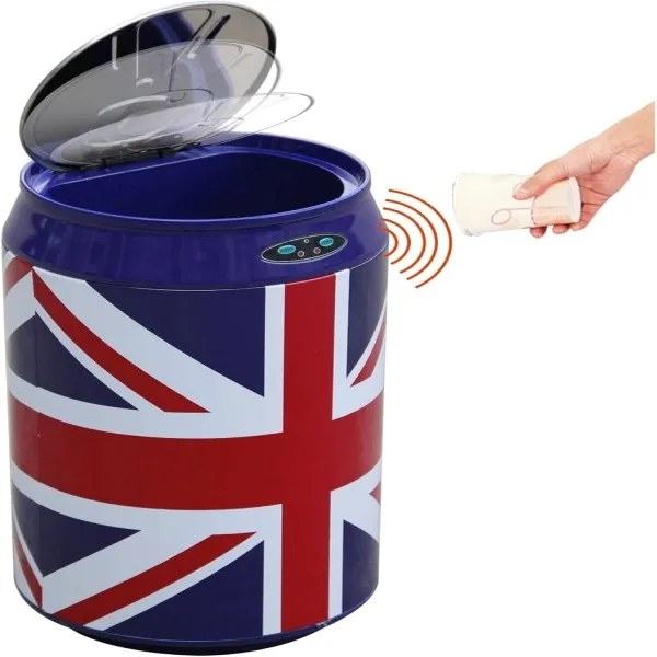 Bezdotykový odpadkový kôš 30l UK vlajka