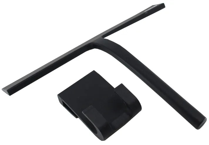 Mereo Mereo, Stierka na sklo silikónová, š. 280 mm, s držiakom, čierna, MER-CK20