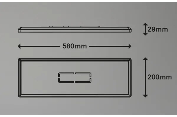 Briloner 3394-014 - LED Stropné svietidlo FREE LED/22W/230V 58x20 cm