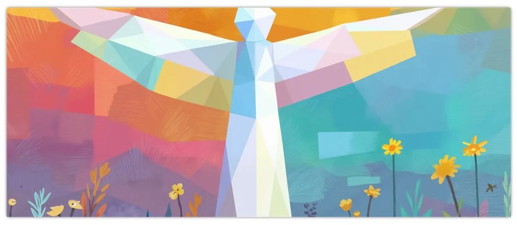 Obraz - Strážca kvetov (120x50 cm)