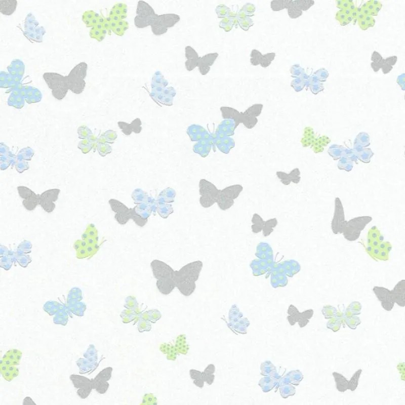 Vliesové tapety na stenu Attractive 36933-3, rozmer 10,05 m x 0,53 m, motýle farebné, A.S. CRÉATION