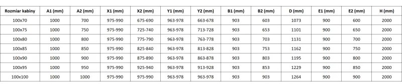Mexen Mist-B Duo, 2-krídlový výklopný sprchový kút 100 x 75 cm, číre sklo, čierny profil, 8A2-100-075-70-00