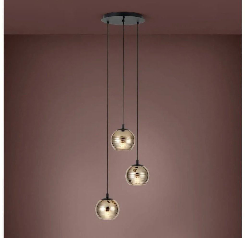 Eglo 39685 - Luster na lanku LEMORIETA 3xE27/40W/230V