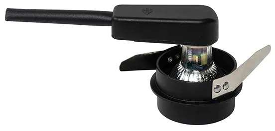 Sada 6 moderných zapustených bodových svetiel čierna so zlatým interiérom - Insta