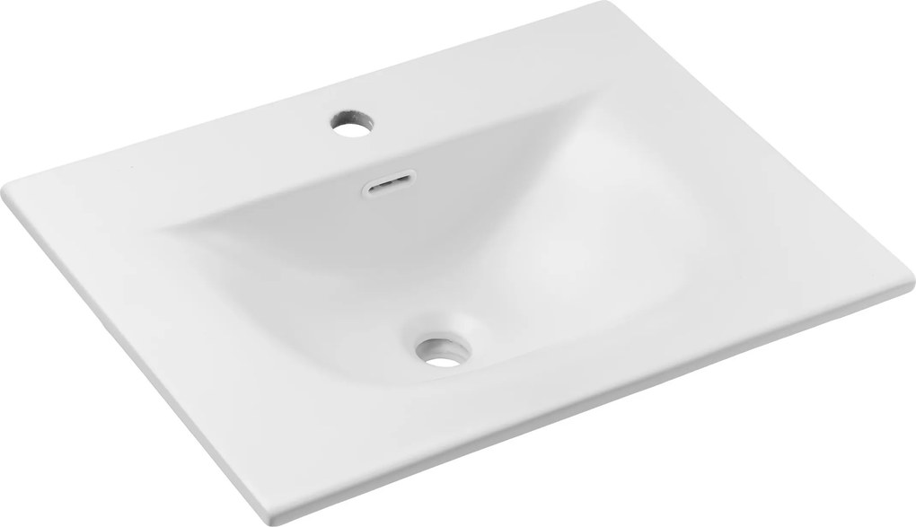 Comad Nábytkové keramické umývadlo SKY 1 60 MATT WHITE, 61x46 cm, biela matná