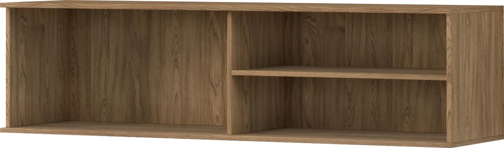 AKCIA Nástenný TV stolík ENTSIAN 150x40cm, dub artisan II. akosť