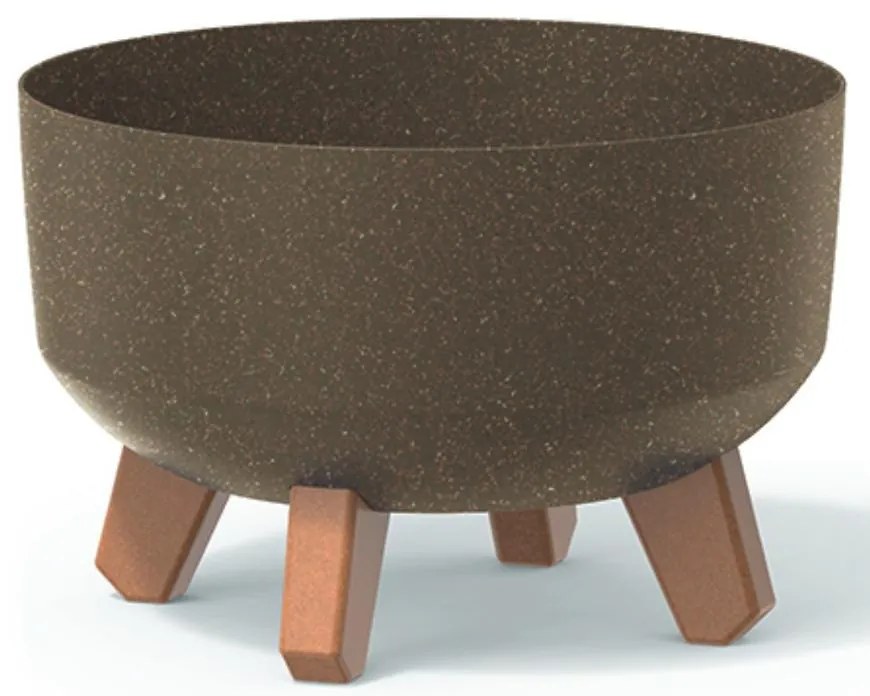 Kvetináč Gracia Eco Wood Standard 400 - káva eco